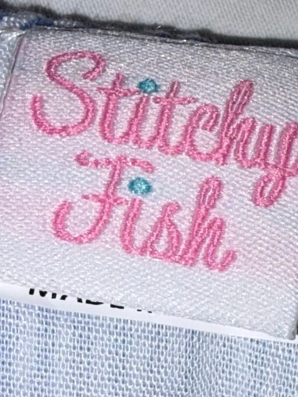 Stitchy Fish blue Simple seersucker short set  sz 2T NWT
